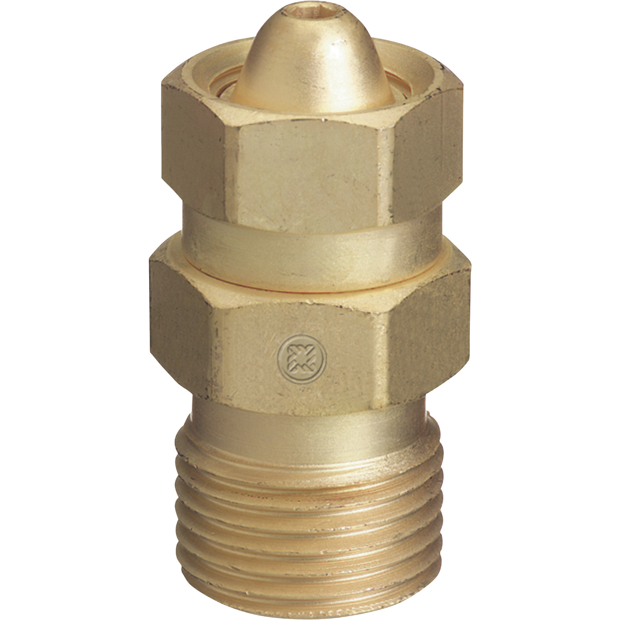 Thoroughbred Acetylene Cylinder to Regulator Adapter, Size #1, CGA-200 Valve to CGA-300 Regulator, Model# TB-322